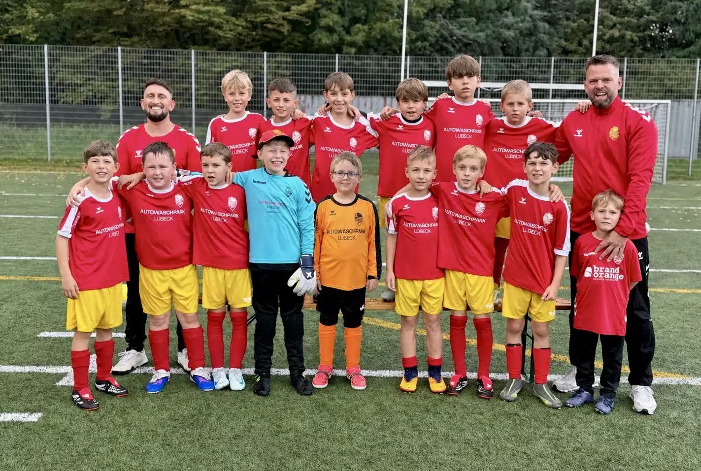 Mannschaftsfoto der E2-Jugend des FC Dornbreite